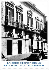 La sede storica della Banca del Monte di Foggia